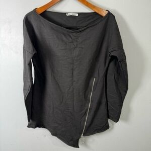 AQE Women’s Zip Blouse Shirt Top XL NWOT  #B952